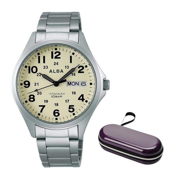 時計ケースセット 国内正規品 セイコー 腕時計 Seiko Aqpj401 アルバ Alba メンズ チタンバンド クオーツ アナログ ホームショッピング 通販 Paypayモール