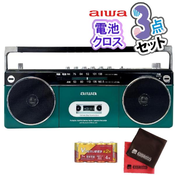 アイワ ラジカセ aiwa audio -G RCP2 GAA4-RCP0002(GN) オーム電機