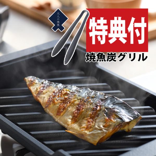 オークス（AUX） 特典付き 大人の焼魚 炭グリル OTS8010 蓋付き 炭