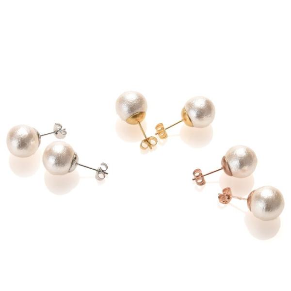 ピアス サージカルステンレス コットンパール 12mm 1ペア