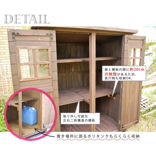 カントリー小屋 大サイズ 物置 倉庫 物入れ 物置 車庫 収納庫