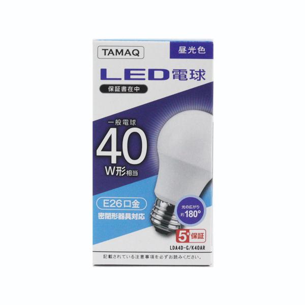 LED�d�� ��ʓd�� E26���� 40W���� 485lm �����F LDA4D-G/K40AR NVC���C�e�B���O�W���p��