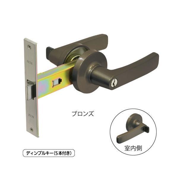 ＜＜特別価格で販売中＞＞アルファの握り玉錠　ミリオンロック　ＴＡ-Ｅ、ＴＡ-Ｆなどの握り玉をレバーハンドルに交換できます。錠前も一緒に交換となります。細い框扉でもケースが細いので取替可能です。■錠ケースとレバーハンドルのセットで、本体ごと交...