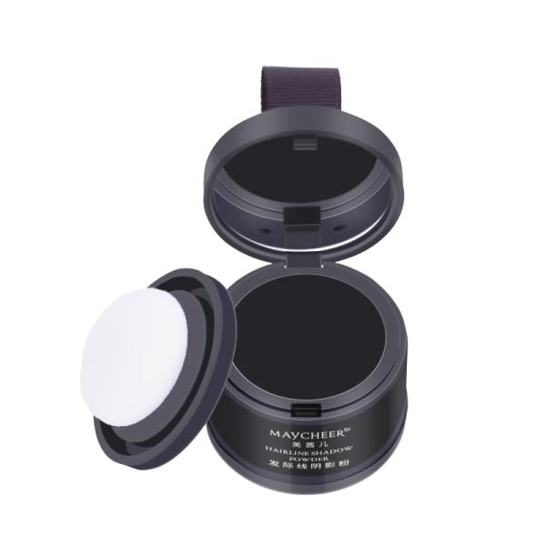 カラー：05#Black【持ち運びが簡単】ハンドバッグや化粧品バッグに入れるのに適した、軽くて持ち運びやすいパッケージです。 生え際の根元のタッチアップに最適です。 薄毛/ハゲ髪を簡単に修正します。【デザイン統合】ヘアラインパウダーにミラー...
