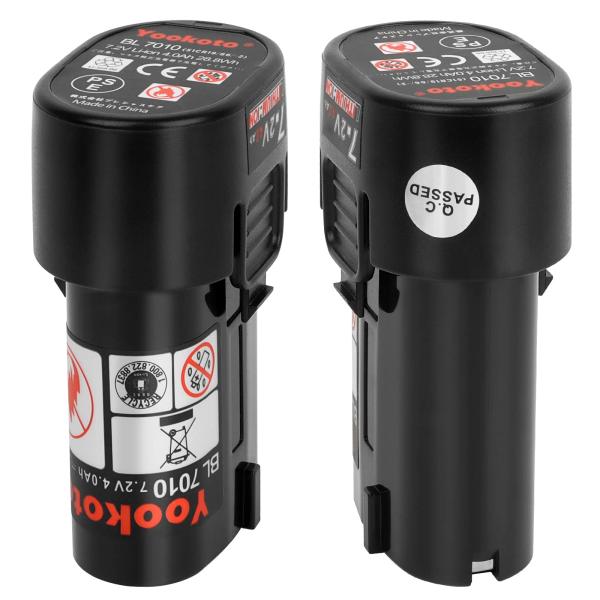 ・型番：マキタ7.2v バッテリー 電圧：7.2v　 容量：4000mAh（4Ah） 種類: リチウムイオン 電池 （2個セット）。・【bl7010バッテリー適用機種】CL070D CL070DS CL070DZ DF010D DF010D...