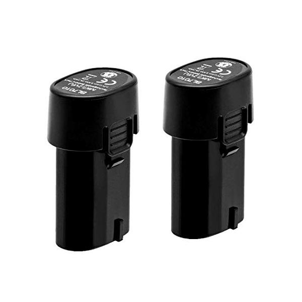 カラー：ブラック・型番：マキタ7.2v バッテリー 電圧：7.2v　 容量：3500mAh（3.5Ah） 種類: リチウムイオン 電池 （2個セット）。・適用機種： CL070D CL070DS CL070DZ DF010D DF010DS...