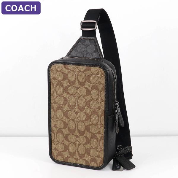 【値下げしました】COACH ボディバッグ ベージュ 保存袋付き COACH（コーチ） バッグ ボディバッグ C9865 QBTUP シグネチャー