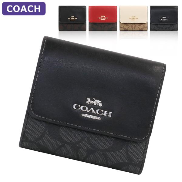 COACH コーチ 財布 二つ折り財布 CE930 ミニ財布 シグネチャー
