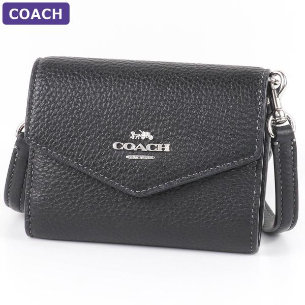 COACH ショルダーウォレットバッグ COACH（コーチ） カードケース CU170 SVBK ショルダーウォレット
