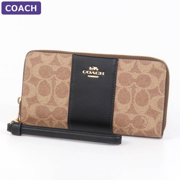 COACH コーチ 財布 長財布 CW947 IMQRX ストラップ付 COACH コーチ 財布 長財布 CW947 IMQRX ストラップ付