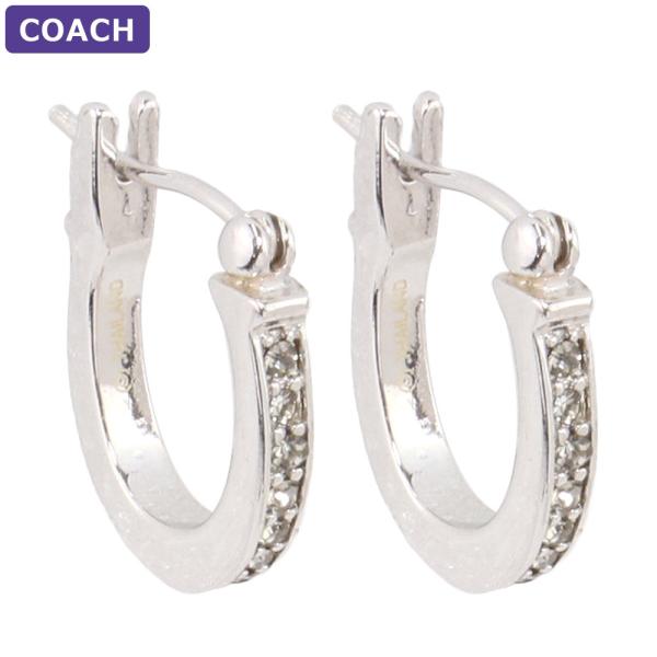 COACH コーチ ジュエリー ピアス F54497 SVBK リングピアス