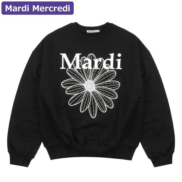 Mardiロゴスウェット（グレー×ブラック） hommage_ko-mardi-t0012-blkwht