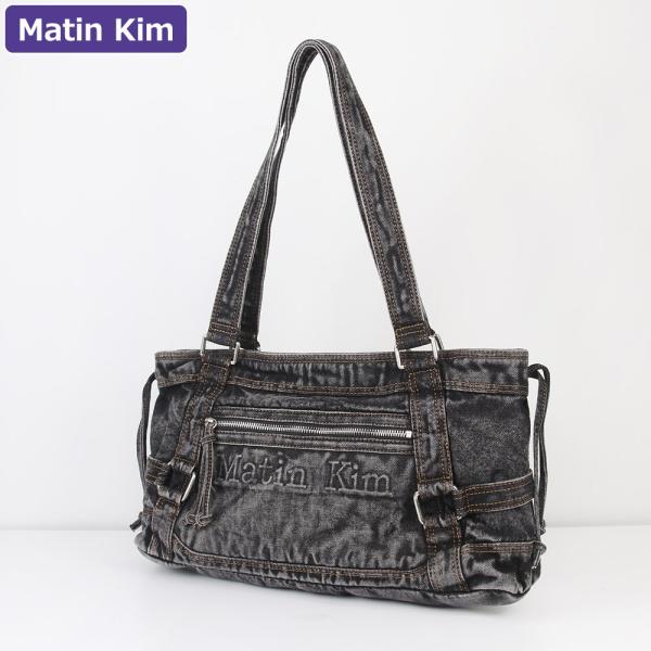 Matin Kim ブラックショルダーバッグ マーティンキム Matin Kim バッグ ショルダーバッグ