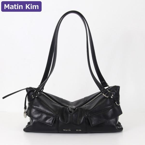 ひ*ー様 Matin Kim マーティンキム ショルダーバッグ リボン ブラック マーティンキム Matin Kim バッグ ショルダーバッグ MK2600BG009M