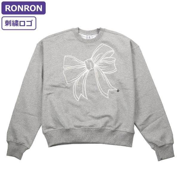 ロンロン RONRON スウェット BIG RIBBON LINE SWEATSHIRT RR3236GR