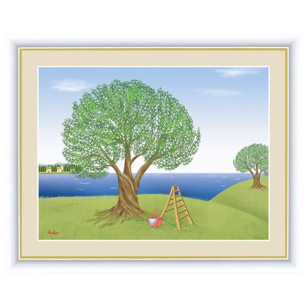 F6 大きな木の風景絵額 オリーブの木 アート インテリア 安らぎ 潤い 壁掛け 送料無料 G4 Cm007 掛け軸のほなこてyahoo 店 通販 Yahoo ショッピング
