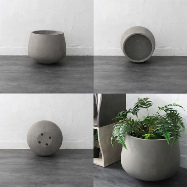 割引超大特価 L4v01 Lサイズ プランター コンクリート 鉢 植木鉢 おしゃれ プランター プランター サンフラワーラタン ガーデニング 鉢植え 植木鉢 花 Zago ガーデン 家庭菜園 コンクリート 丸型 深 グレー 58 534 039 家具のホンダ 2号店