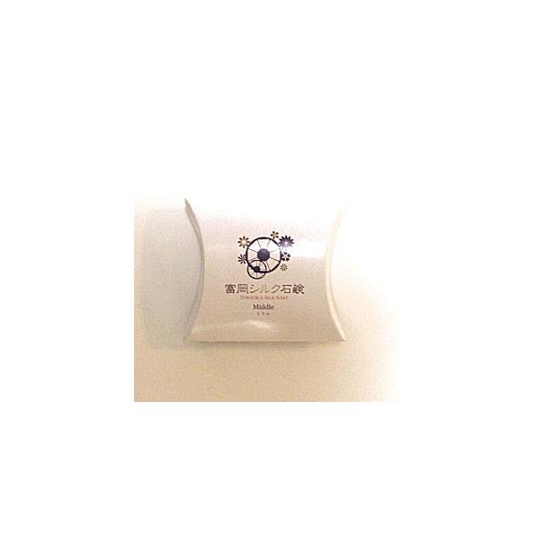 富岡シルク石鹸 TOMIOKA SILK SOAP Middle ミドル 40g（ネコポス