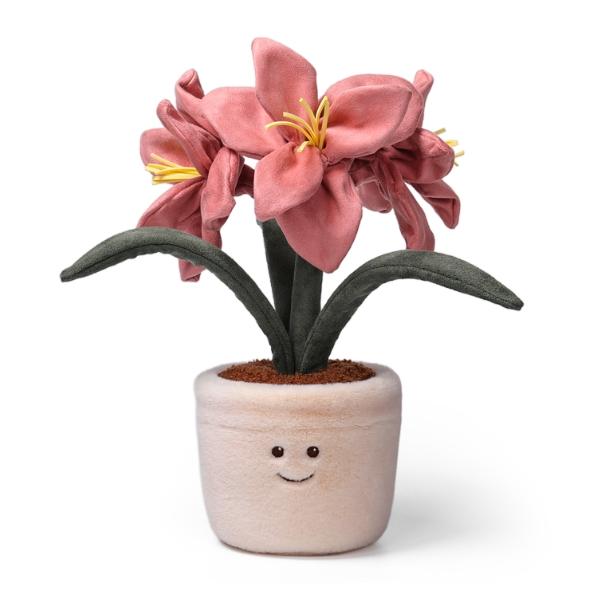 Sand Beige Striped Lily ぬいぐるみ ユリ 植物 花 McHugs