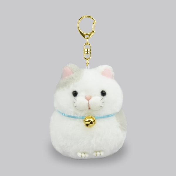 ひげまんじゅう LKH まるこ 猫 マスコット キーホルダー