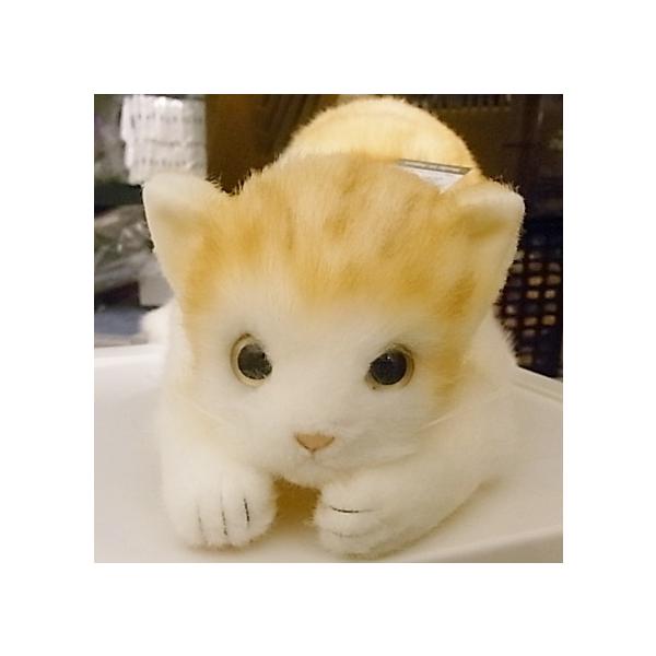 トラネコ 茶 L 童心 日本製リアルシリーズ ぬいぐるみ 猫 ネコ