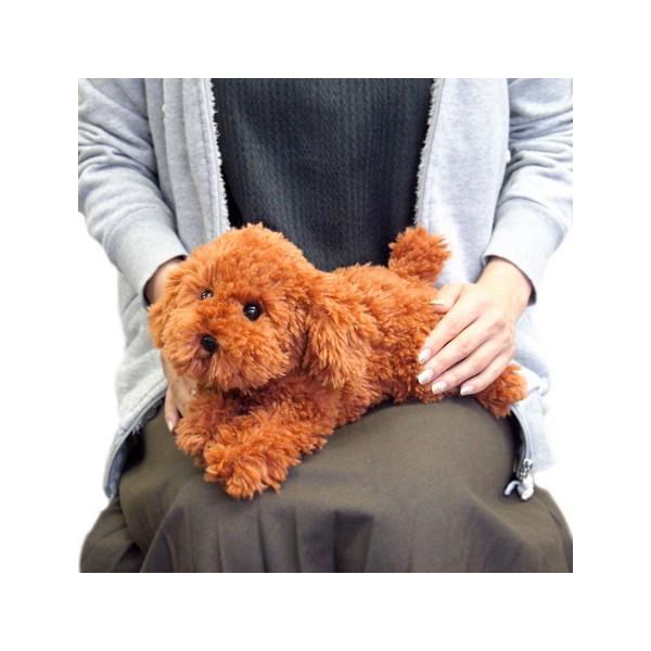 ひざわんこ トイプードル ブラウン 犬 ぬいぐるみ サンレモン