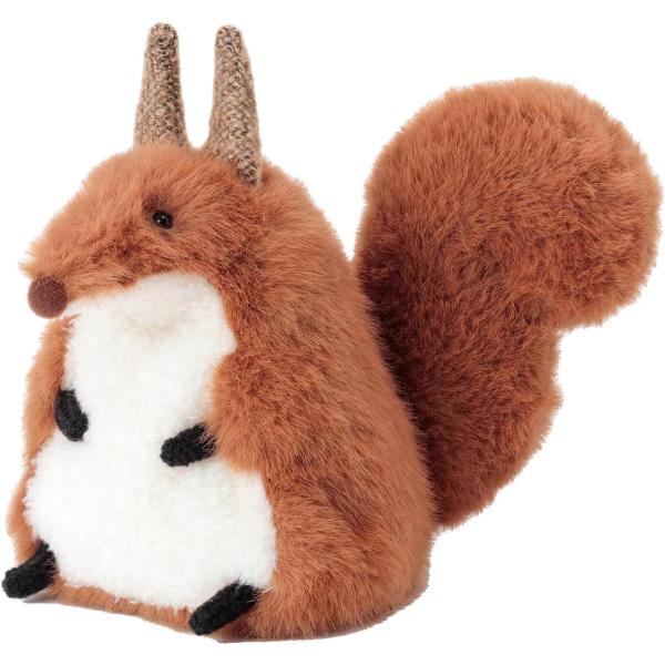 サイズ：約H14.5×W10×D21cm（尻尾含む）きゅっと三角なのに柔らかいイメージの不思議なフォルム。つぶらな小さい瞳がこちらをじっと見つめます。