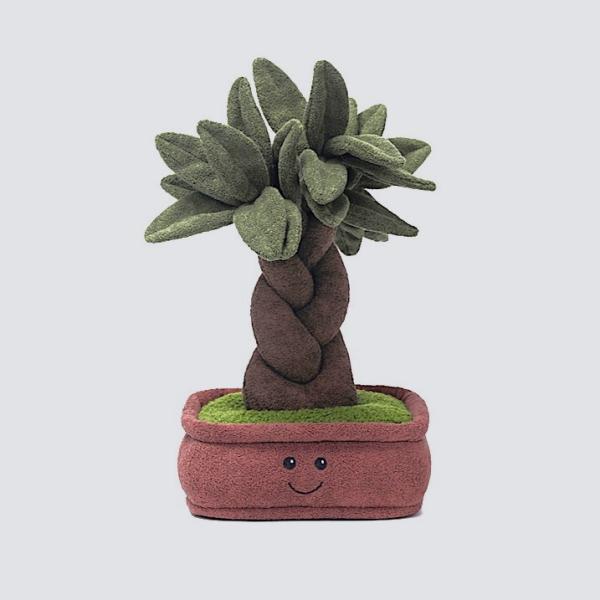 Braided Money Tree ぬいぐるみ 観葉植物 パキラ McHugs マックハグス