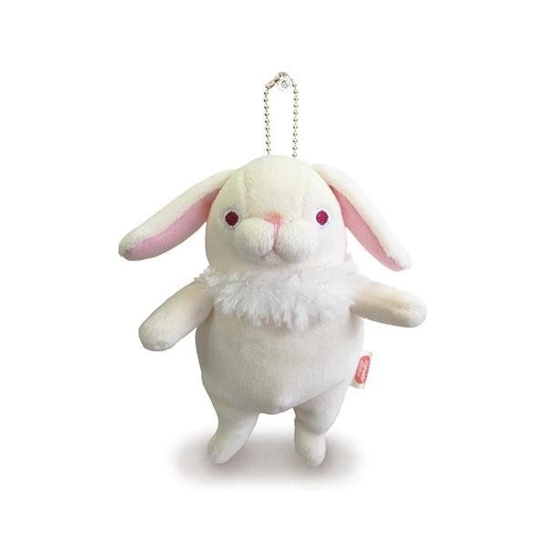 もちうさ ロップイヤー ホワイト ミニ ボールチェーンマスコット もちうさ ロップイヤー ホワイト ミニ ボールチェーンマスコット