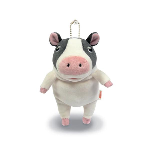 もちうし ミニ ブラック ボールチェーンマスコット ぬいぐるみ