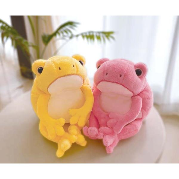 ボーノ カエル ぬいぐるみ かえる ピンク イエロー モン・スイユ ボーノ カエル ぬいぐるみ かえる ピンク イエロー モン・スイユ