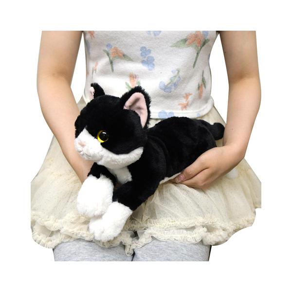 ひざねこ Sサイズ ハチワレ リニューアル 猫 ぬいぐるみ ネコ 本物みたいな重さ サンレモン