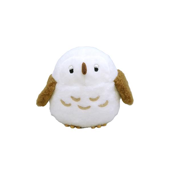 雪の結晶リボン付き白い鳥のぬいぐるみ ことりすまいる】 白文鳥 ぬいぐるみ 1羽 《単品販売》 ◇◇ : ことり