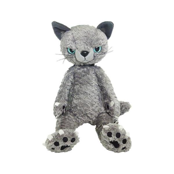 スクラッチ ぬいぐるみ L グレイ 内藤デザイン研究所 猫 ネコ ロシアン