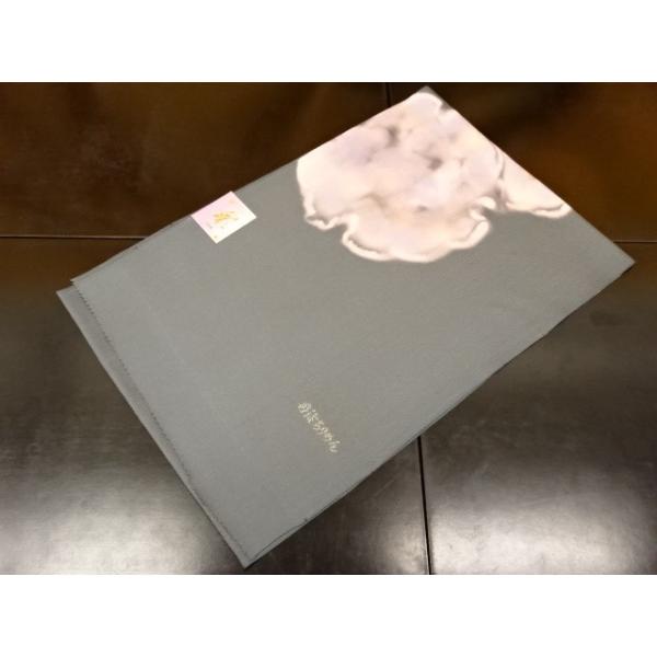 帯揚げ 帯揚 おびあげ No.3-69 グレー系色地 灰色 日本製品 絹100％ 彩 京都府 丹後縮緬 丹後ちりめん生地 丹後美術織 染色 加工 日本 ろうけつ染め