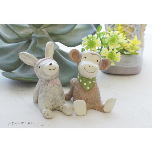 商品名：　ノーティーアニマルマスコット　うさぎ サルサイズ：うさぎ　約30×50×55mmサイズ：さる　約40×40×50mmmm材質：ポリレジン●小さなカケや塗装の剥がれ、色ムラがあり仕上がりに個体差があります●画面上の色は、OS、ブラウ...