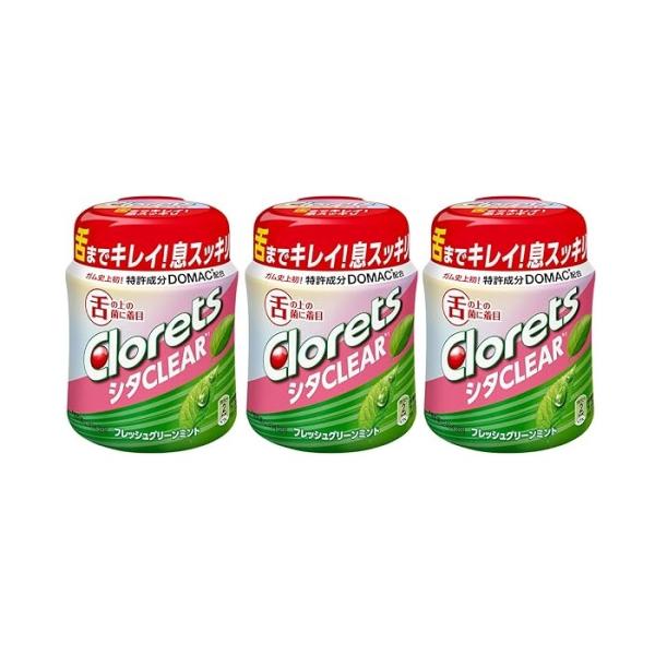クロレッツ シタクリア フレッシュグリーンミントボトル ×3個