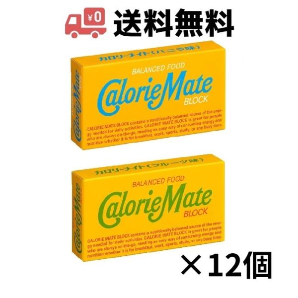 大塚製薬 カロリーメイト ブロック 2本入り 12個セット（バニラ / フルーツ ）各味6個ずつ