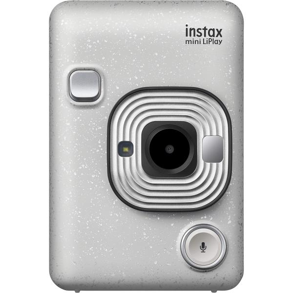 他サイト： アウトレット 富士フイルム instax mini LiPlay FUJIFILM チェキ インスタントカメラ スマホプリンター ストーンホワイト INS MINI HM1 STONE WHITEの商品画像