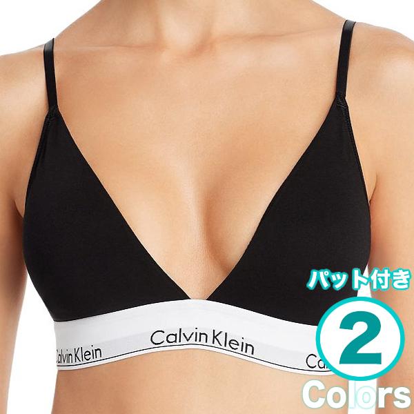 Calvin Klein カルバンクライン パット・カップ付き 三角ブラ Calvin Klein カルバンクライン パット・カップ付き 三角ブラ