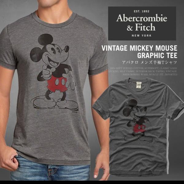 アバクロ Tシャツ アバクロンビー フィッチ Abercrombie Fitch ミッキーマウス Tシャツ メンズ 半袖 Am 正規品 本物保証 Am Honeyflavor 通販 Yahoo ショッピング