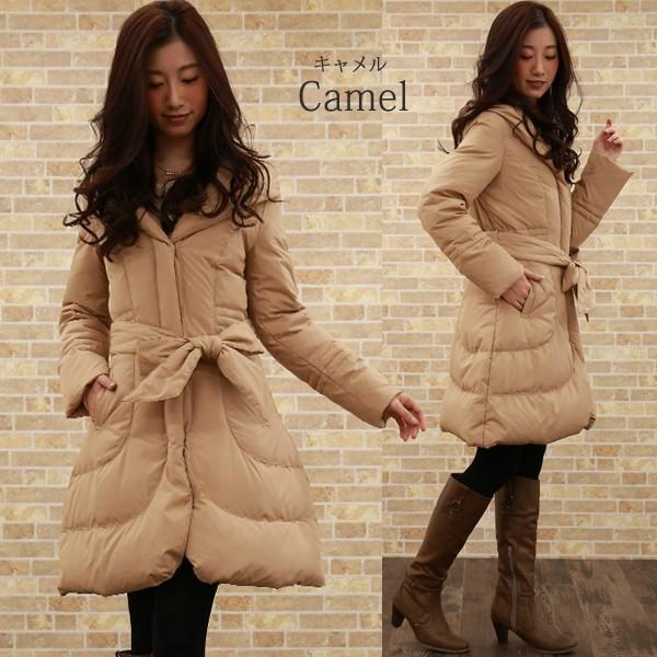 レディース ダウンジャケット ビッグカラー コート ロング丈 大きいサイズ コート 軽量 Ct6066 ハニーオンデイズ ロング丈 ロングコート ダウンジャケット ダウン ダウンコート 高級ダウン