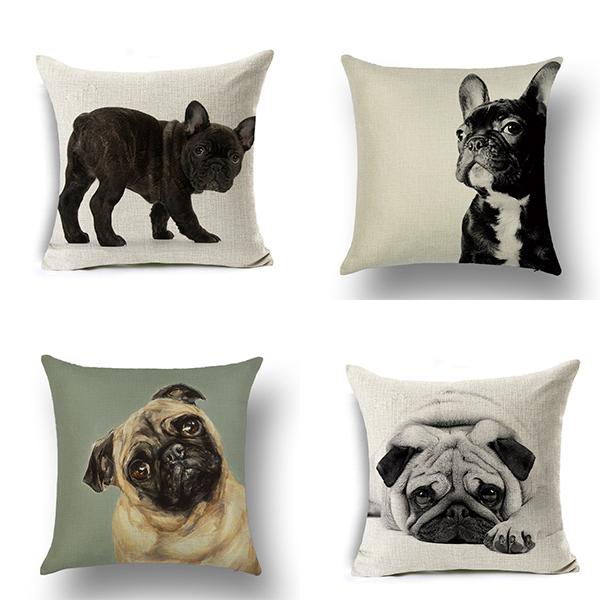 2点以上購入で15 Offクーポン クッションカバー フレンチブルドック パグ 犬 イラスト 45x45cm 北欧 インテリア 雑貨 メール便対応可 送料無料 Rw ハニーオンデイズ 通販 Yahoo ショッピング