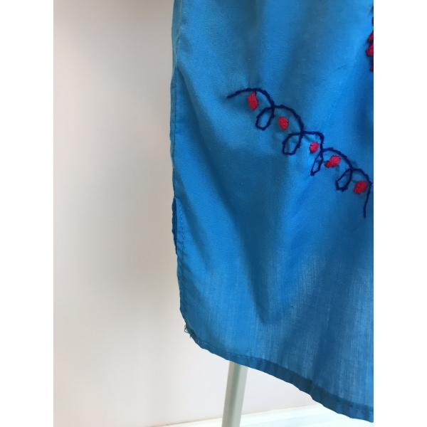 メキシカンワンピース 子供服ヴィンテージ 古着 メキシコ メキシカンドレス 青 刺繍 民族 お花 ビンテージ キッズ 子供服 90 100 Honey Supply Buyee Buyee 日本の通販商品 オークションの代理入札 代理購入