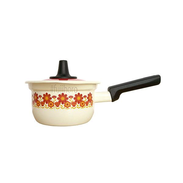 富士ホーロー メモリーズ 14cm ミルクパン 全3種 昭和レトロ【ホーロー