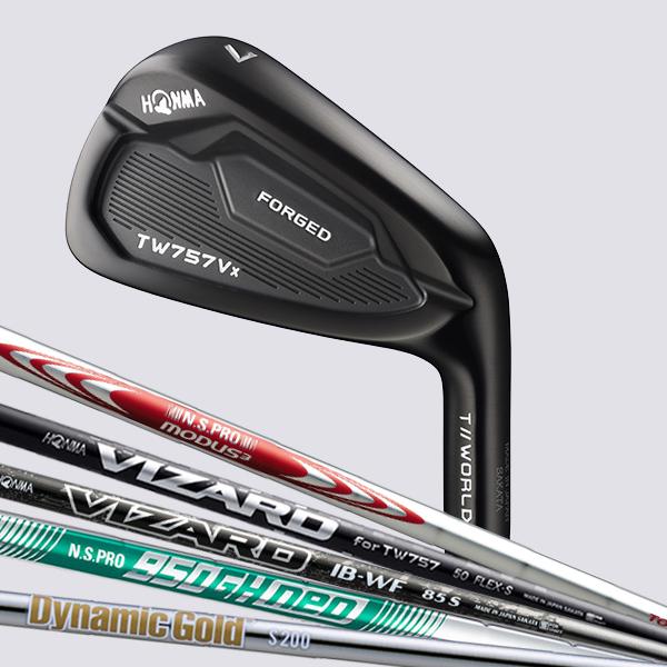 本間ゴルフ アイアン 6本 セット T//WORLD TW757 Vx BLACK EDITION