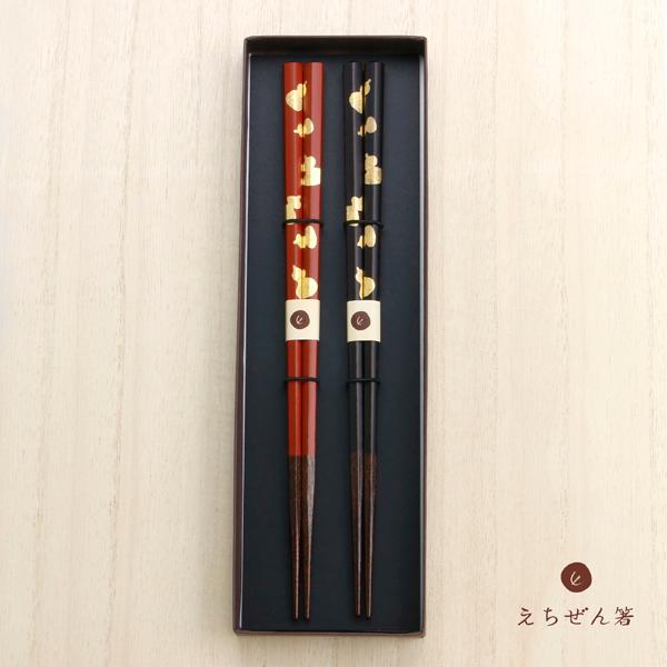 えちぜん箸 夫婦箸 六角金箔六瓢 : ほんまもん ヤフーショップ - 通販