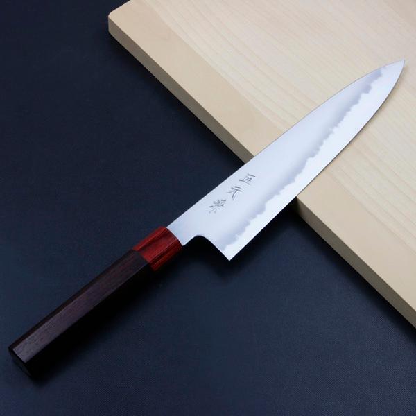 匠元兼 牛刀 両刃 240mm 白紙1号 紫檀柄 : ほんまもん ヤフーショップ