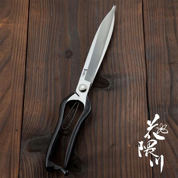 阿武隈川 宗寛作ガード付き片手 葉刈鋏 320mm