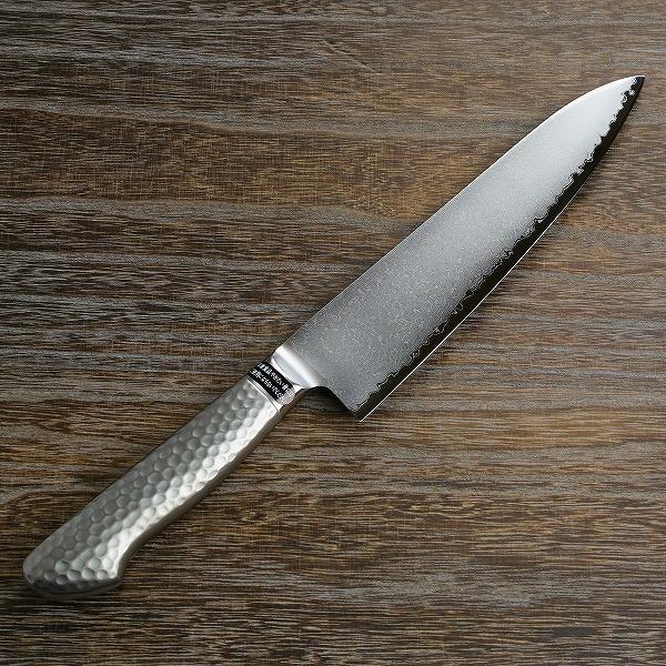 名入れ無料 牛刀 両刃 210mm ステン&ニッケル 63層鋼 名入れ無料 牛刀 両刃 210mm ステン&ニッケル 63層鋼